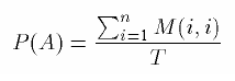 fórmula P(A)