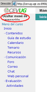 ejemplo de texto no visible